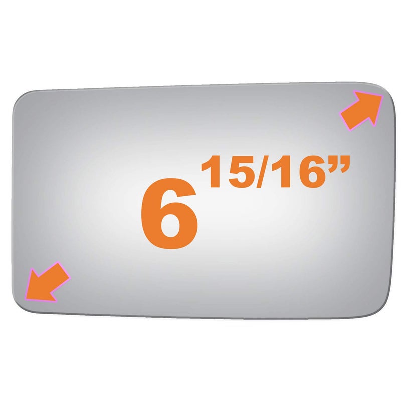 WLLW Mirror Glass fit for 13-14 F-150 08-20 F250 F350 F450 Super Duty 17-20 F550 Super Duty 16-21 F650 F750 Driver Side (Lower Convex) - Image 4